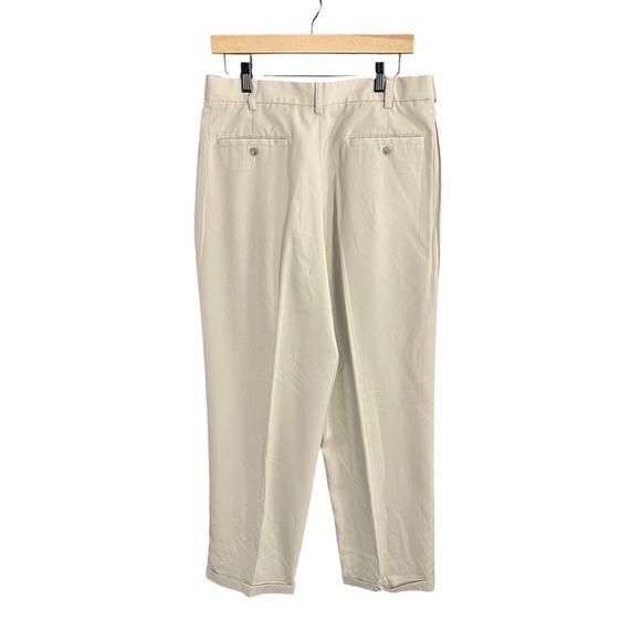 Axcess Khaki Pleated Front Dress Pants Size 34/32 - Picture 2 of 7
